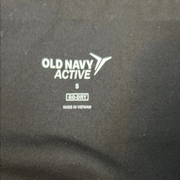 Old Navy Black Quilted-Panel Active Leggings for Kids - Picture 2 of 6